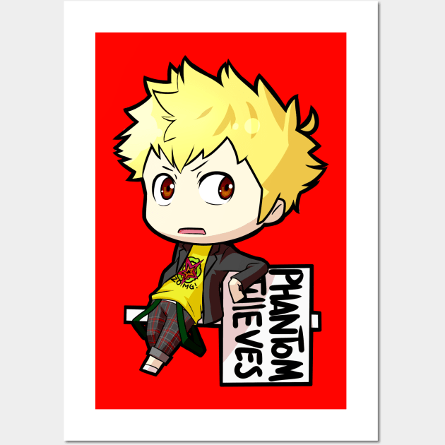 Chibi Ryuji Sakamoto - Persona 5 Wall Art by MangaXai